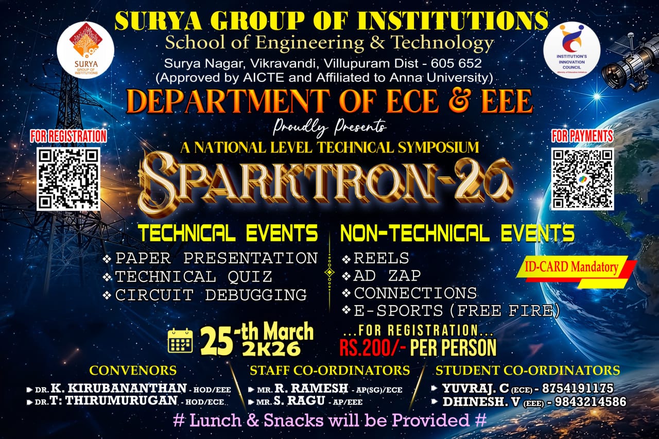 Sparkatron 26 Technical Symposium Poster 